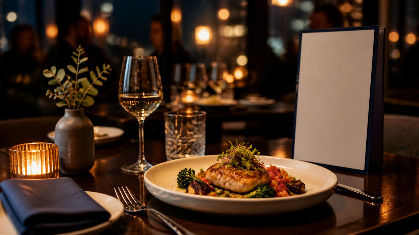 Illustrative editorial scene for coastal bistro cooking